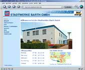 Homepage der Stadtwerke Barth GmbH