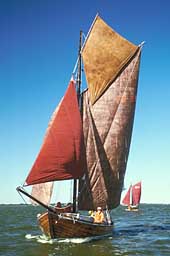 Zeesenboot auf dem Bodden